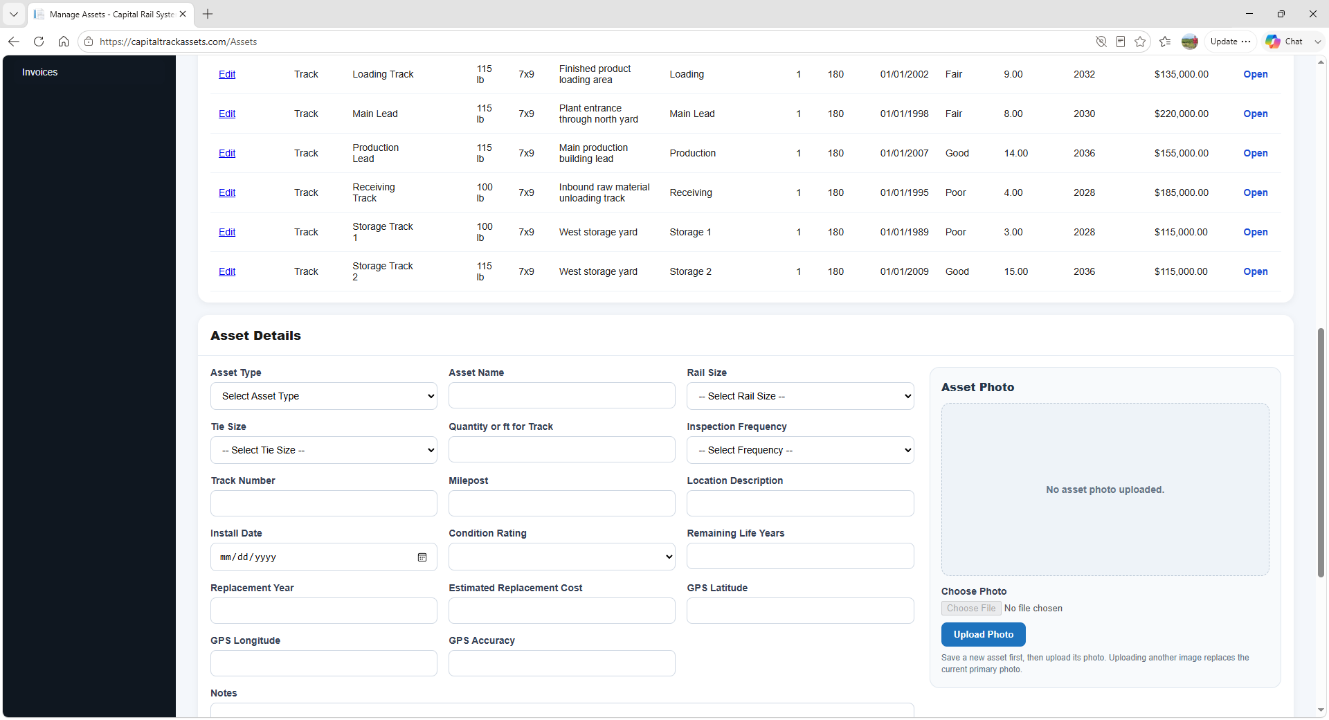 Manage Assets