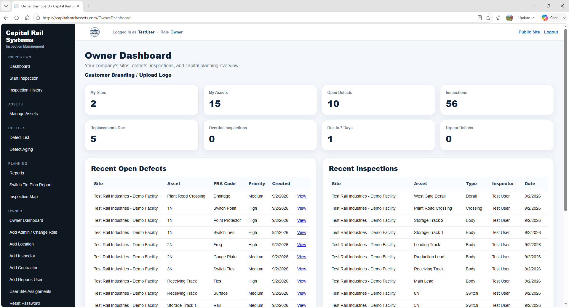 Owner Dashboard